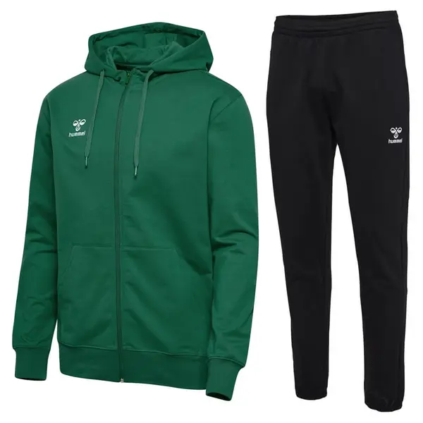 Trening hummel GO 2.0 HOODIE ZIP - 6140 Evergreen, S