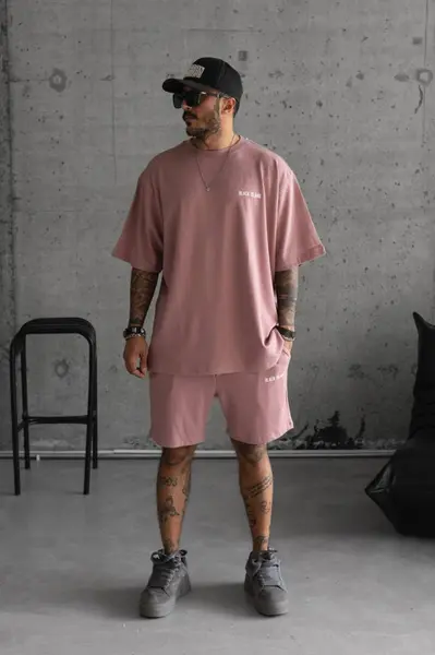 TRENING OVERSIZE BLACK ISLAND PINK TRBI29 (MĂRIME: S)