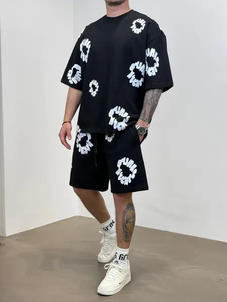 TRENING OVERSIZED 2Y PREMIUM BLACK TRAS198(AJ6409) (MĂRIME: S)