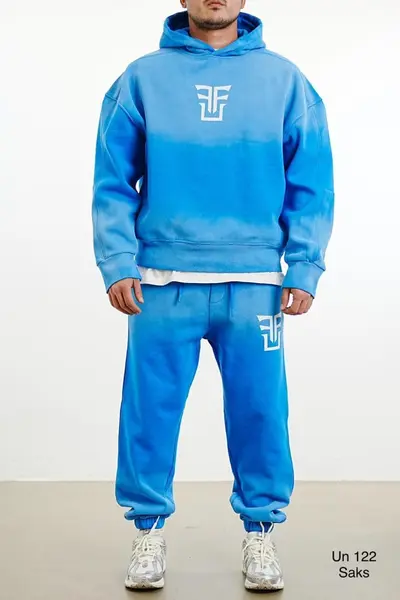 TRENING OVERSIZED UNEFFECTED SAX-BLUE TRAS206(UNF-122) (MĂRIME: M)