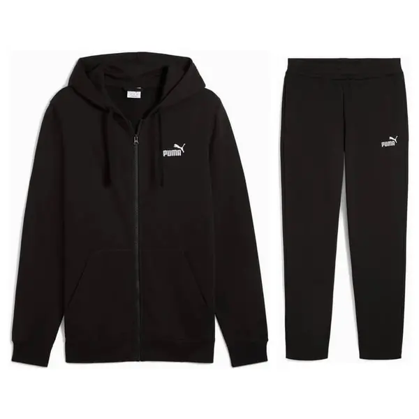 Trening Puma ESS No. 1 Logo Hoodie Zip - 01 Black, XL