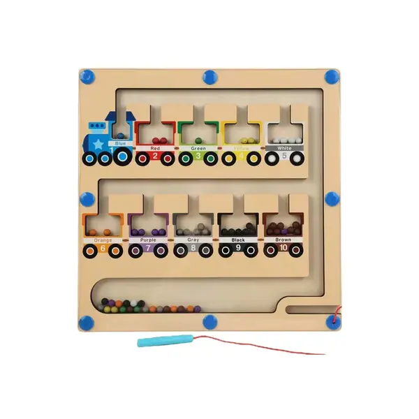 Trenuleț Magnetic al culorilor și numerelor, 3 ani+ - Default Title