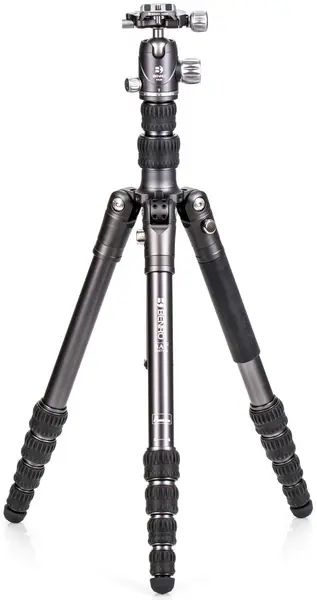 Trepied Benro - Bat One 15A + VX20, 37-165 cm, argintiu