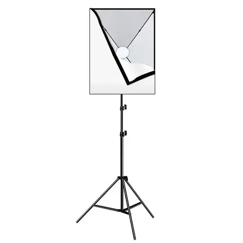 Trepied cu iluminare Puluz Softbox PU5070EU, 30W, 5700K, 50x70cm (Negru)