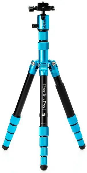 Trepied meFoto - RoadTrip Pro Alu Series 1 6-in-1 + Ball Head, 40-153 cm, albastru