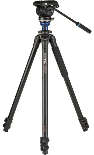 Trepied video Benro - A2573F AL + S4Pro, 41.5-177 cm, negru