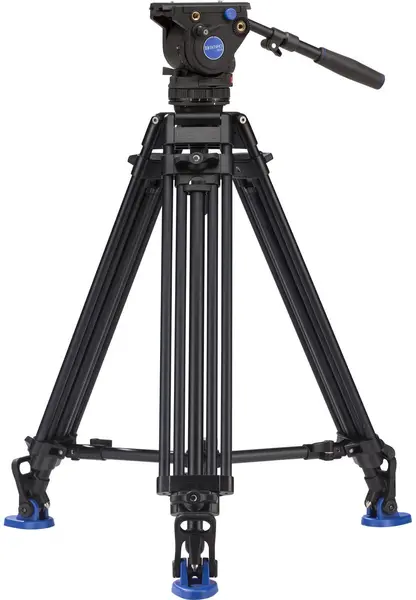 Trepied video Benro - A673TMM Dual Stage AL + BV4 Pro Kit, 80.5-160 cm, negru