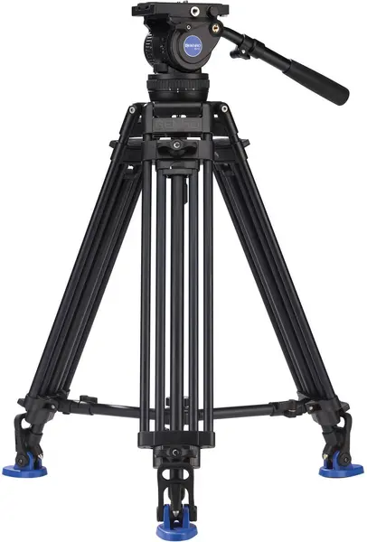 Trepied video Benro - A674TMM Dual Stage AL + BV10, 74-164 cm, negru
