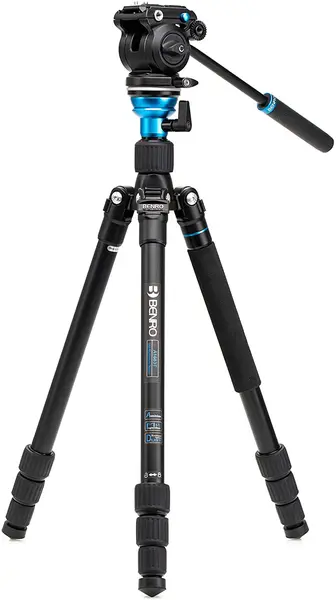 Trepied video Benro - Aero 2 Pro + S2Pro, 54-169 cm, negru
