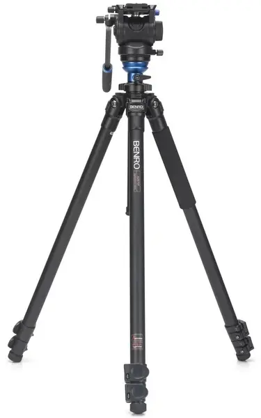 Trepied video Benro - Travel Angel Aero + S4PRO, 55.5-165.5 cm, negru
