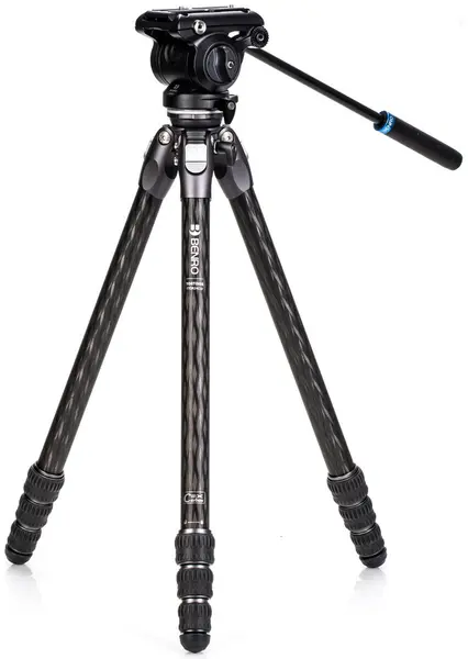 Trepied video Benro - TTOR24CLVS4PRO, 22.5-158.5cm, negru
