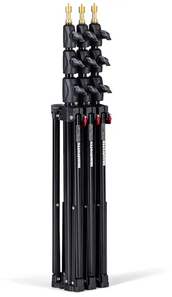 Trepiede pentru iluminat Manfrotto - Mini Compact Air Cushioned, 3 buc, negre