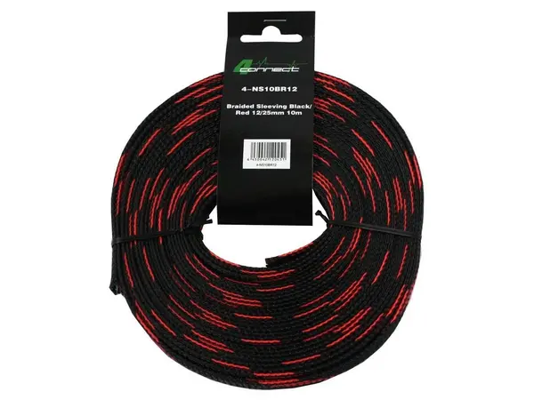 Tresa Cablu FOUR Connect 4-NS10BR12, 10 M, Rosu Negru, 12 25 mm