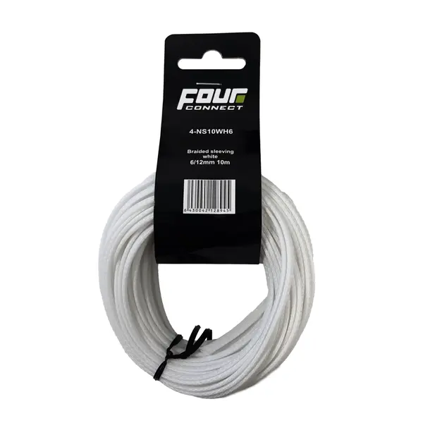Tresa Cablu FOUR Connect 4-NS10WH6, 10 M, Alb, 6 12 mm