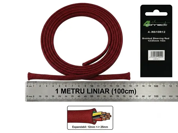 Tresa Cabluri FOUR Connect 4-NS10R12, 12/25mm, Rosie, Metru Liniar