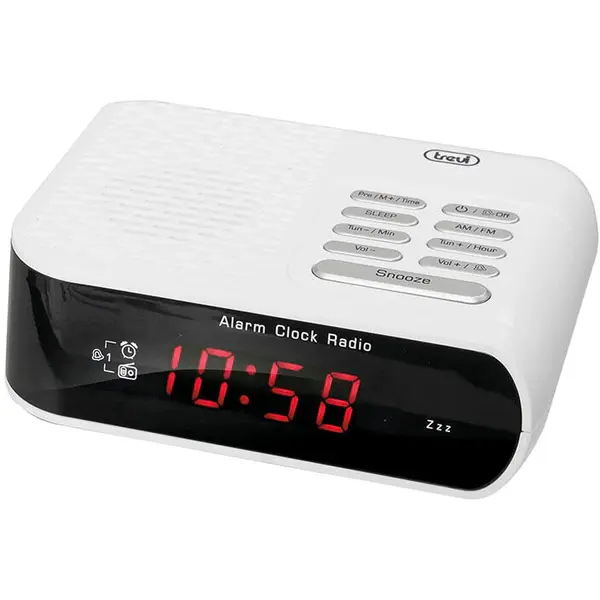 Trevi Trevi Ceas Radio RC 827D, AM / FM, Alb