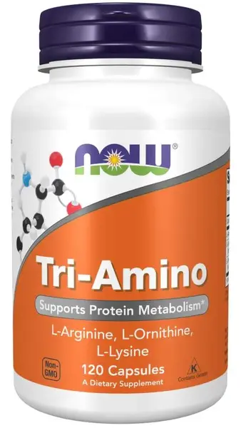 Tri-Amino L-Arginine L-Ornithine L-Lysine, 120 capsule, Now