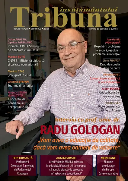 Tribuna Învățământului. Revista de educație și cultură Nr. 23/Noiembrie 2021, Anul II, Serie Nouă