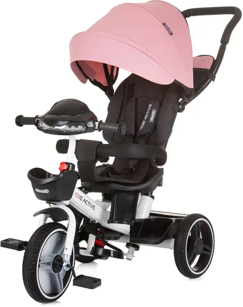 Tricicletă cu copertină Chipolino - Be Active, roz