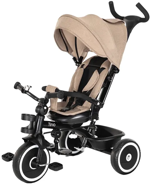 Tricicletă cu rotație Lorelli - Tino, Beige