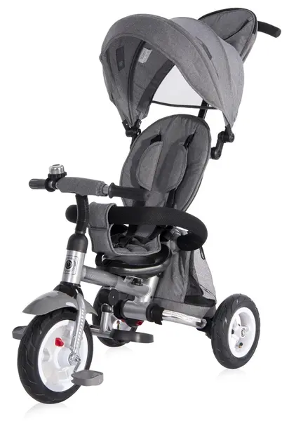 Tricicletă cu roti gonflabile Lorelli - Moovo, Grey Luxe, gri