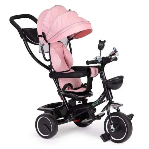 Tricicleta Ecotoys JM-066-9, sezut rotativ, roz KID974146, la doar 390,00 lei