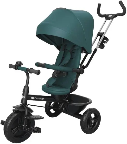 Tricicletă KinderKraft - Aston 2 Plus, Green