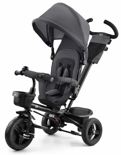 Tricicleta KinderKraft - Aveo, gri închis