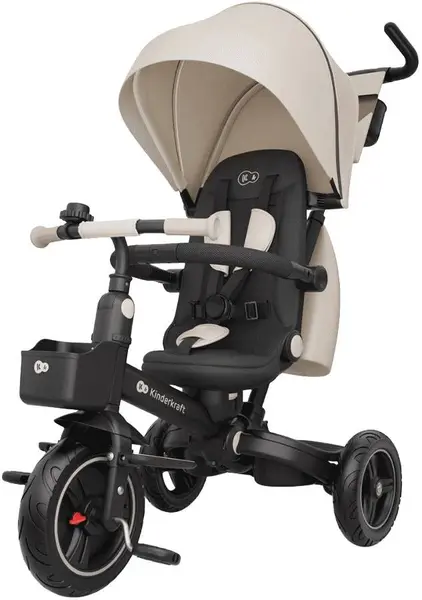 Tricicletă KinderKraft - Spinstep 2 Plus, Beige