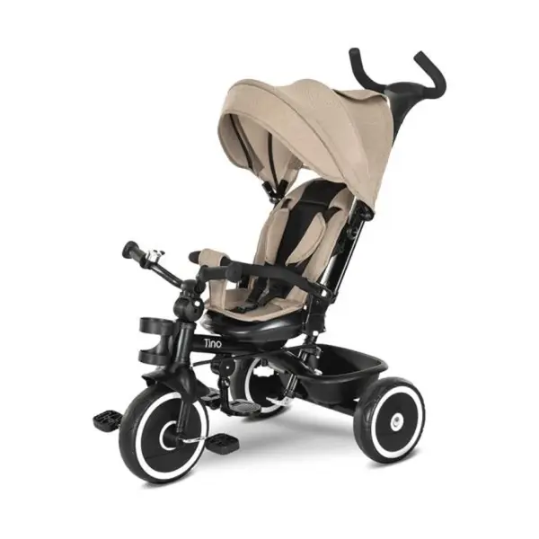 Tricicleta, Lorelli Tino, sezut rotativ 360 grade, scaun rabatabil, control parental, Beige