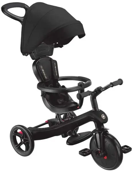 Tricicletă pentru copii 4 în 1 Globber - Explorer Trike, neagră