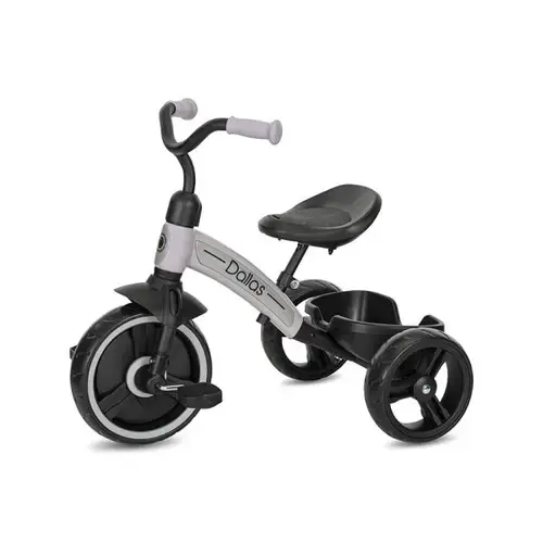 Tricicleta pentru copii Lorelli Dallas, sezut reglabil in inaltime, potrivit 2-6 Ani, Roz