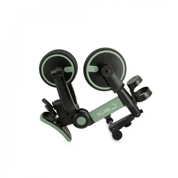 Tricicleta pentru copii Momi Filo Green, 3 in 1, transformabila, pliabila, greutate suportata 25 kg