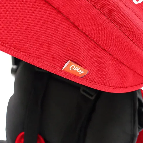 Tricicleta pentru copii Qplay Rito+ Rosu pliabila, cu spatar reglabil cu pozitie de somn, 2 tipuri de suporti pentru picioare,copertina cu protectie UV si roti din cauciuc Eva