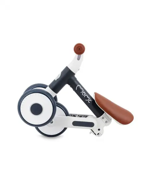 Tricicleta pliabila fara pedale Momi Dex graphite, cadru pliabil, scaun reglabil in 2 pozitii, roti din cauciuc Eva, greutate maxim admisa 20 kg, recomandata copiilor de la 1 an