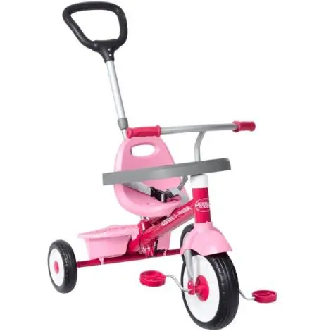 Tricicleta Radio Flyer 3-in-1 Stroll N Trike, Roz – 1.5 - 5 Ani