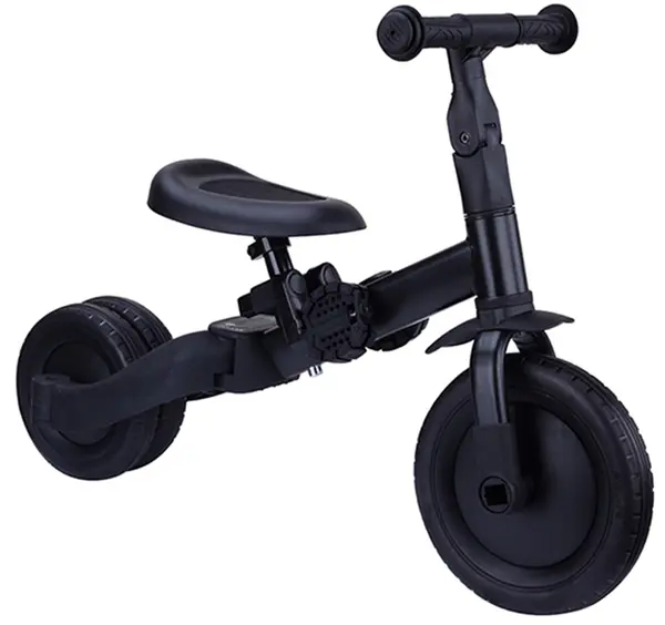 Tricicletă și bicicletă de echilibru Topmark 4 în 1 - Kaya, negru
