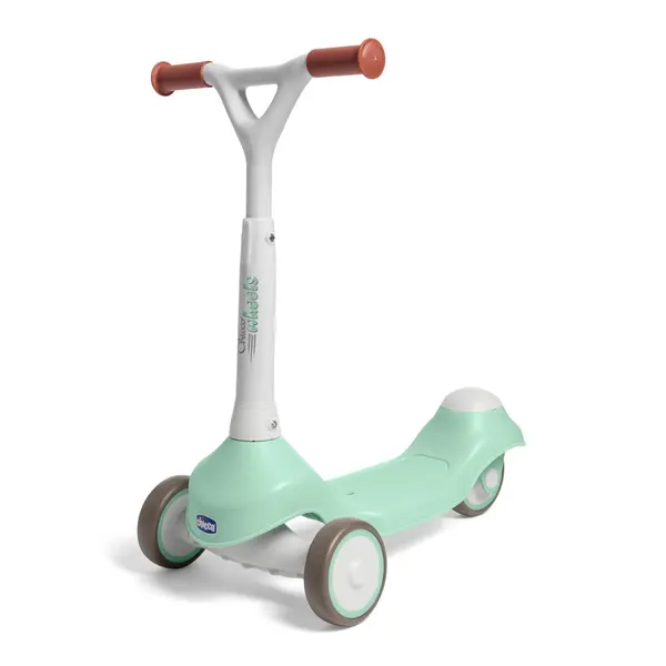 Tricicleta transformabila in trotineta Chicco Ride On 2 in 1, Verde menta, 1-4 ani