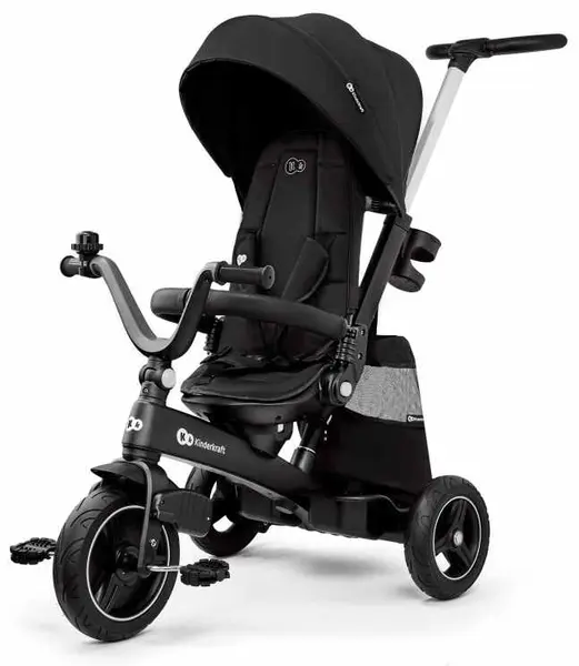 Triciclu KinderKraft - Easytwist, negru