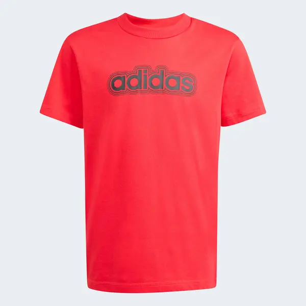 Tricou ADIDAS din bumbac, roșu, copii