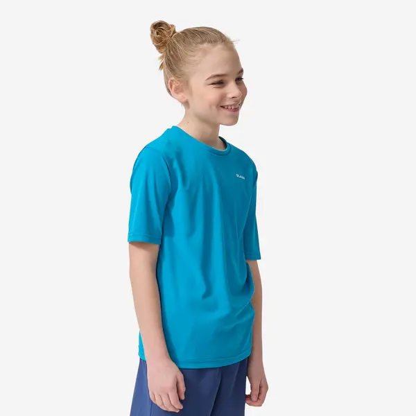 Tricou anti-UV, UPF50+, UV>95% Albastru-Turcoaz Copii