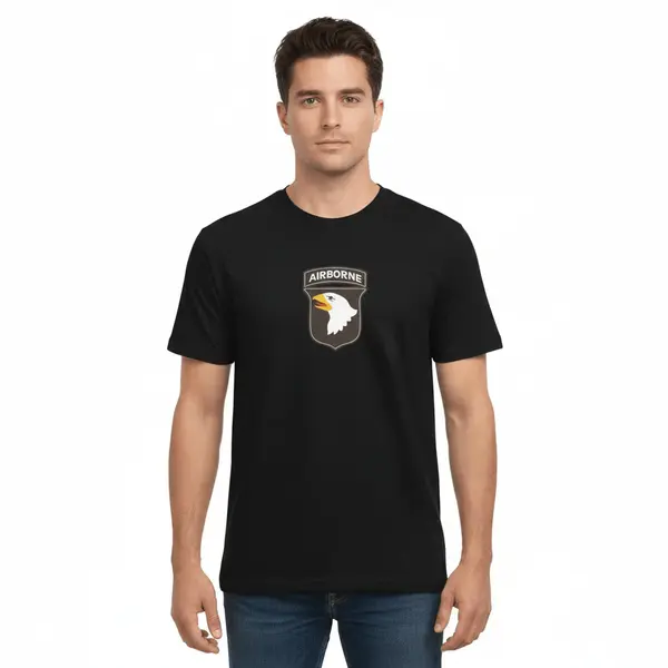 Tricou army AIRBORNE negru - M