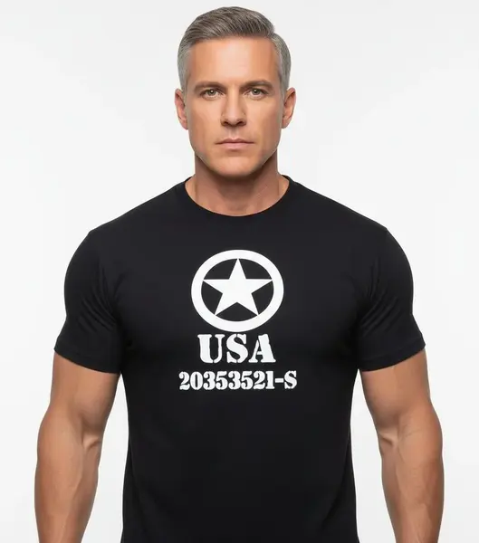 Tricou army Allied STAR USA Mil-Tec - NEGRU / M