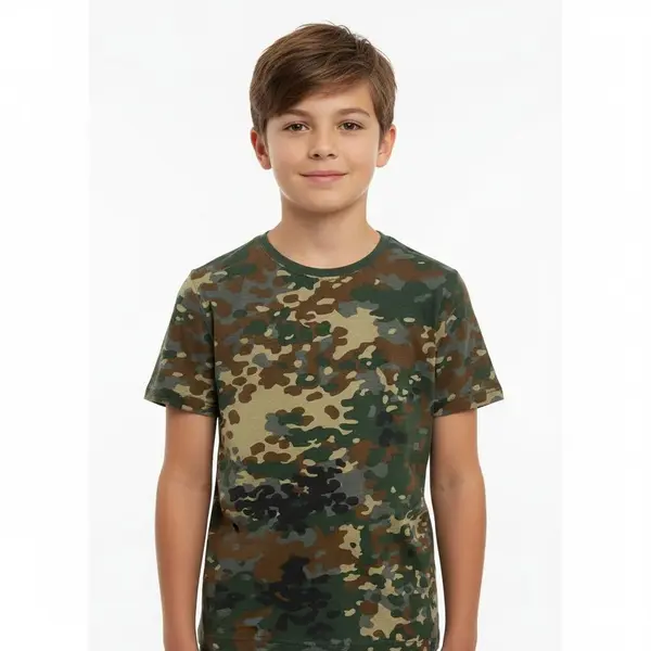 Tricou army copii camuflaj BRANDIT - FLECKTARN / 146/152