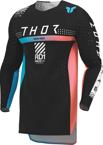 Tricou atv cross copii Thor Sportmode Synth, culoare negru, marime YXL