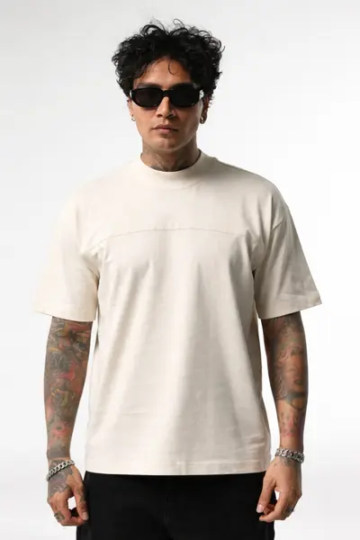 TRICOU BARBATI OVERSIZED STONE MINIMAL TECH STREETWEAR (MĂRIME: L)