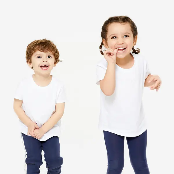 Tricou bumbac Educație fizică Essentiel Alb Copii