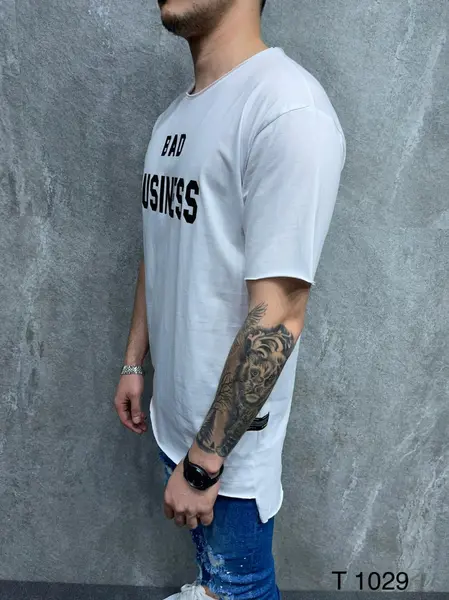 TRICOU BUSINESS LONG WHITE TSAS249(1029) (MĂRIME: M)