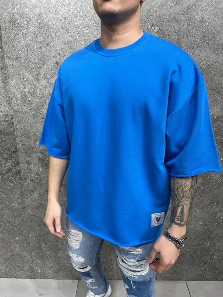 TRICOU CLASIC OVERSIZE SAX TSAS340(6049) (MĂRIME: L)