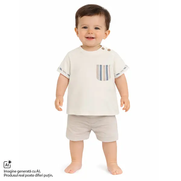 Tricou copii Chicco, Alb, 01166-70MFCO